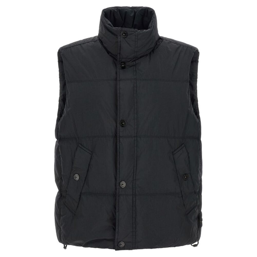 Stone Island Blue Polyamide Sleeveless Men's Jacket
